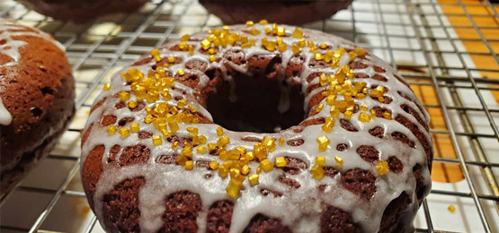 Chocolate Donuts, Baked